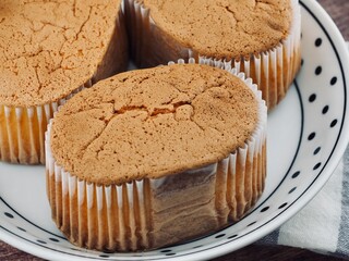 달콤한 카스테라 케이크, 음식, 식사