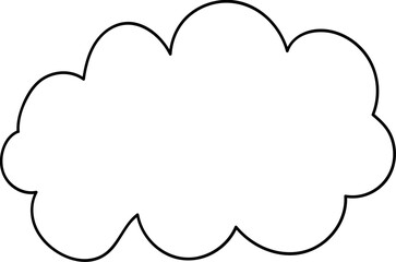 Cute Cloud Outline