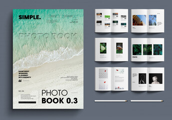 Minimal Photobook Magazine Template