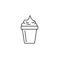 Vanilla Soft Serve Ice Cream Cup