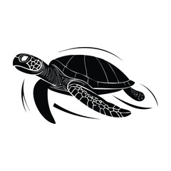 Obraz premium sea turtle vector illustration
