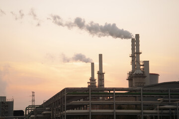 building of modern power station