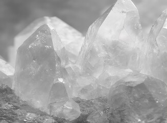Monochromatic Crystal Cluster displaying intricate formations and textures