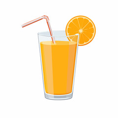 オレンジジュースのベクターイラスト素材