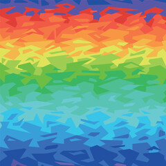 Colorful abstract background with geometric shape rainbow colors