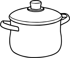 cooking pot vector illustration