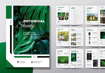 Botanical Case Study Template Layout