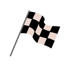 checkered flag vector illustration