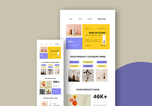 Email Newsletter Template Layout