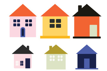 vector illustration of houses