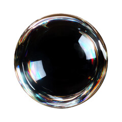 glass sphere on a black background