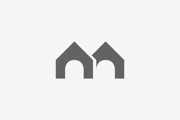 Modern minimalist home property logo