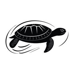 Fototapeta premium sea turtle vector illustration