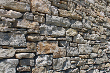Mur en pierre sèche