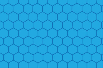 A seamless pattern of blue hexagons enhances this vector background, delivering a futuristic, structured, and visually appealing style for creative or tech projects.

