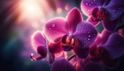Mystical Thai Orchid &ndash; Macro Photography with Dewdrops and Dreamy Light