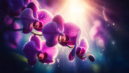 Mystical Thai Orchid &ndash; Macro Photography with Dewdrops and Dreamy Light