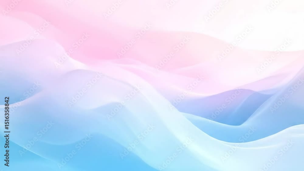 Poster smooth pastel gradient wave background animation perfect for presentation and relaxation