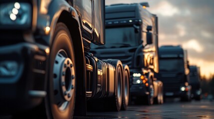 Big Rig Trucks on Highway