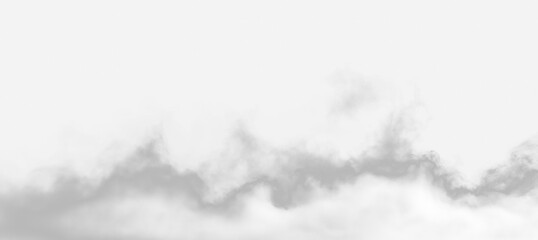 Cloud smoke fog mist white transparency background abstract create mysterious and calm atmosphere in this minimalistic image © DOUGLAS