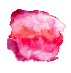 Pink and Red Hand Drawn Watercolor Drops Free Form Banner