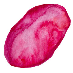 Pink and Red Hand Drawn Watercolor Drops Round Banner