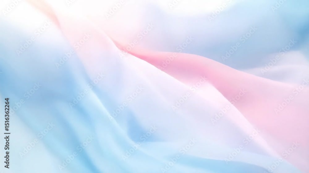 Poster elegant pastel fabric flowing seamlessly for soft background visuals and motion graphics