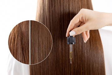 Transformative hair care natural oil for texture restoration after sun damage. Sick to healthy with...