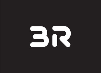 BR logo desing and monogram logo
