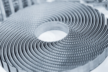 Innovative cnc machine in action, metal 3d printing for Engine