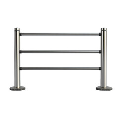 Obraz premium Sturdy metal barrier designed for outdoor use in parks and public spaces
