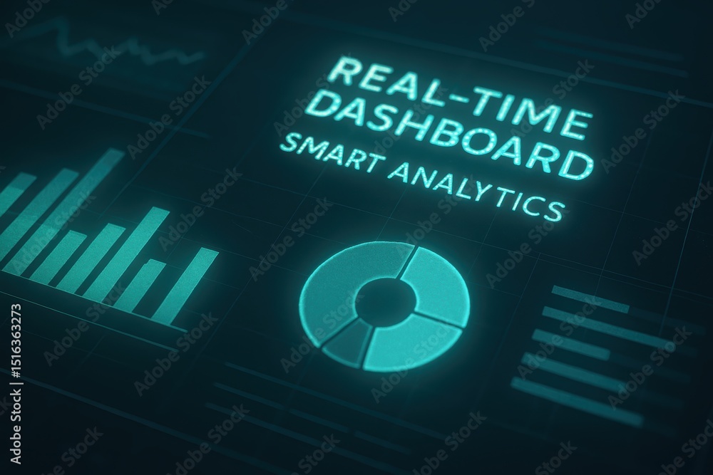 Poster Real-Time Dashboard Visualization with Smart Analytics for Data Monitoring and Insights