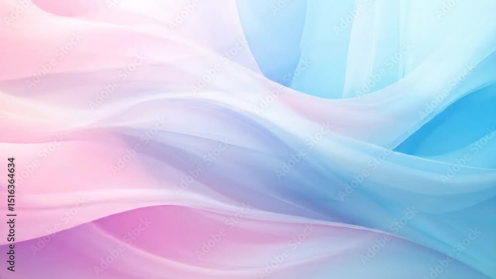Poster pastel waves abstract background animation with seamless looping and fluid motion