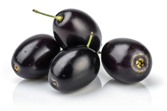 java plum fruit on white background 