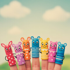 Colorful Finger Puppets: Fun, Creative Play for Kids