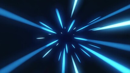 abstract blue background with rays stars panoramic glitter background with sparkle shine light, abstract blue background with particles, 4k High-Quality Wallpaper - Powered by Adobe