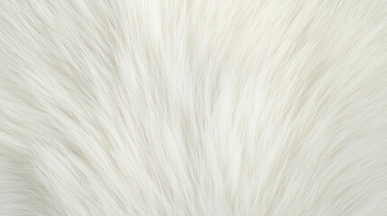 Obraz premium Texture of soft and fluffy white fur, perfect for backgrounds, patterns, or designs in fashion, animal, or nature themes.