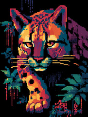 Print Collection: Animalistic - Instinct Series .Wildlife and digital chaos meet here