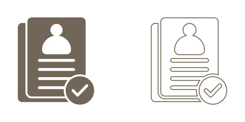 EMPLOYMENT CONTRACT icon. Vector solid icon.