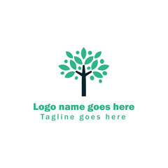 Obraz premium Tree logo design template