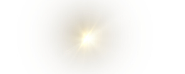 Magic PNG burst of sunlight and flare, shiny star effect on spotlight stage, sparkle disco flash,...