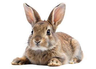 Super realistic rabbit animal on a transparant background. design illustration