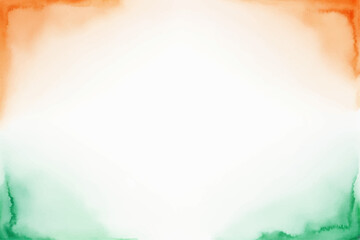 Indian Tricolour Watercolor Splash: Artistic watercolor wash in the colours of Indian flag. The watercolour painted by hand for the republic day or the independence day in india.