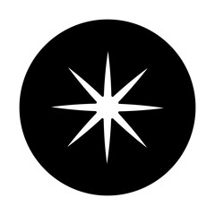 Sparkle vector icon. Shine symbol illustration. star sign or logo.