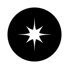 Sparkle vector icon. Shine symbol illustration. star sign or logo.