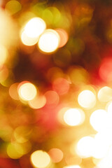 Fototapeta premium Golden Holiday Lights Blurred for Seasonal Sales
