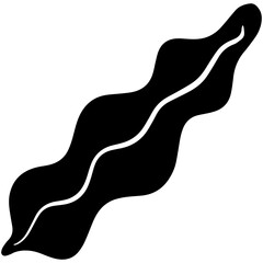 black leaves vector illustration