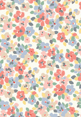 Art abstract little flower light colors