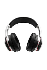Isolated Black and White Headphones