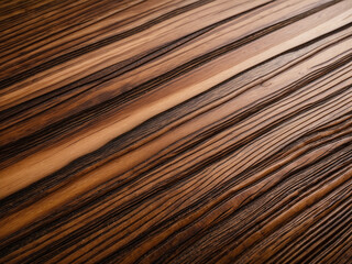 Fototapeta premium A captivating close-up of a wooden surface with distinct, linear grain patterns and warm brown tones. Ideal for backgrounds or natural textures.